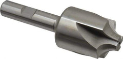 Hertel - 3/8" Radius, 1-1/4" Mill Diam, 4 Flute Cobalt Corner Rounding End Mill - Single End, Uncoated, 3-1/2" OAL, 1/2" Shank Diam - Exact Tool & Supply
