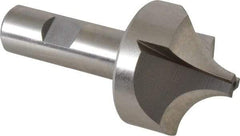 Hertel - 3/4" Radius, 1-7/8" Mill Diam, 3 Flute High Speed Steel Corner Rounding End Mill - Single End, Uncoated, 3-3/4" OAL, 3/4" Shank Diam - Exact Tool & Supply
