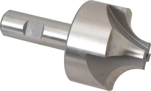 Hertel - 3/4" Radius, 2-1/4" Mill Diam, 4 Flute High Speed Steel Corner Rounding End Mill - Single End, Uncoated, 4-1/8" OAL, 3/4" Shank Diam - Exact Tool & Supply