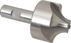 Hertel - 3/4" Radius, 2-1/4" Mill Diam, 4 Flute High Speed Steel Corner Rounding End Mill - Single End, Uncoated, 4-1/8" OAL, 3/4" Shank Diam - Exact Tool & Supply