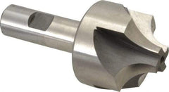 Hertel - 5/8" Radius, 1-15/16" Mill Diam, 4 Flute High Speed Steel Corner Rounding End Mill - Single End, Uncoated, 4" OAL, 3/4" Shank Diam - Exact Tool & Supply
