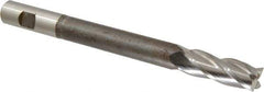 Hertel - 3/4", 2" LOC, 3/4" Shank Diam, 8-1/4" OAL, 4 Flute, High Speed Steel Square End Mill - Single End, Uncoated, Centercutting, Right Hand Cut - Exact Tool & Supply