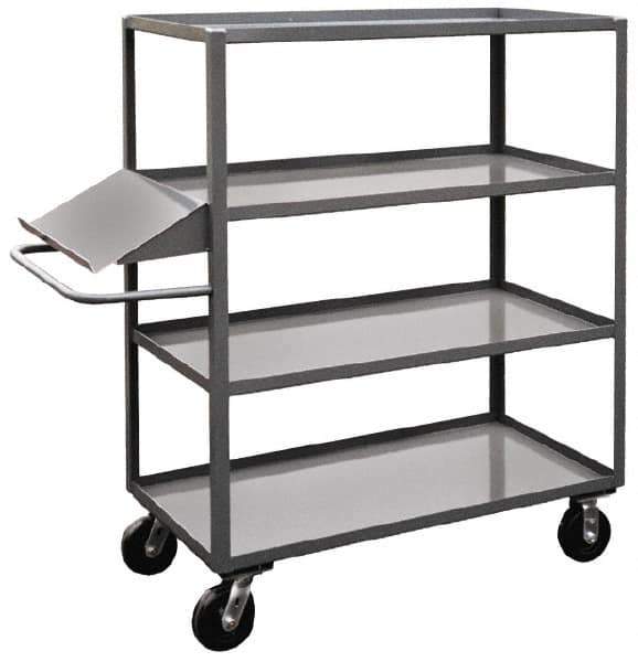 Jamco - 3,000 Lb Capacity, 24" Wide x 36" Long x 60" High Order Picking Cart - 4 Shelf, Steel - Exact Tool & Supply