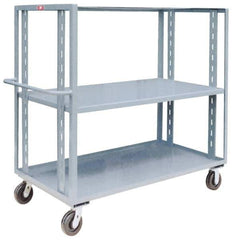 Jamco - 3,000 Lb Capacity, 24" Wide x 48" Long x 57" High Multi-Level Cart - 2 Shelf, Steel - Exact Tool & Supply