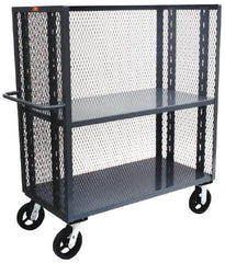 Jamco - 3,000 Lb Capacity, 30" Wide x 60" Long x 57-1/2" High Standard Utility Cart - 2 Shelf, Steel - Exact Tool & Supply
