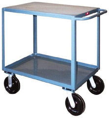 Jamco - 4,800 Lb Capacity, 24" Wide x 30" Long x 38" High Standard Utility Cart - 2 Shelf, Steel, Phenolic Casters - Exact Tool & Supply