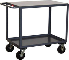 Jamco - 2,000 Lb Capacity, 30" Wide x 48" Long x 36" High Service Cart - 2 Shelf, Steel - Exact Tool & Supply