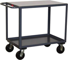 Jamco - 2,000 Lb Capacity, 30" Wide x 60" Long x 36" High Service Cart - 2 Shelf, Steel - Exact Tool & Supply