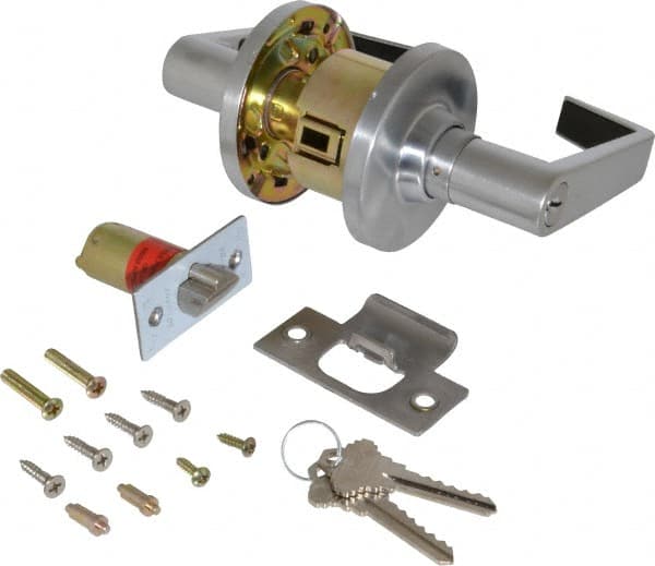 Master Lock - Storeroom Lever Lockset for Up to 1-3/4" Thick Doors - Exact Tool & Supply