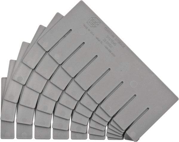 Quantum Storage - 10" Wide x 4.9" High, Gray Bin Divider - Use with Quantum Storage Systems - DG91050 - Exact Tool & Supply