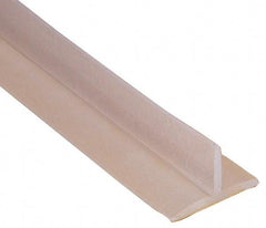 Pemko - 9' Long x 7/16" Wide, Adhesive Astragal/Meeting Stile Seals Weatherstripping - 1-3/4" Door Thickness, Silicone, Clear Finish - Exact Tool & Supply