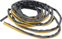 Pemko - 17' Long x 1/2" Wide, Adhesive Perimeter Gasketing Weatherstripping - 1-3/4" Door Thickness, Silicone, Dark Brown Finish - Exact Tool & Supply