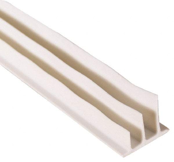 Pemko - 20' Long x 1/2" Wide, Adhesive Perimeter Gasketing Weatherstripping - 1-3/4" Door Thickness, Silicone, White Finish - Exact Tool & Supply