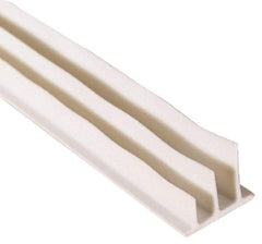 Pemko - 20' Long x 1/2" Wide, Adhesive Perimeter Gasketing Weatherstripping - 1-3/4" Door Thickness, Silicone, White Finish - Exact Tool & Supply