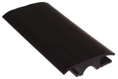 Pemko - 36" Long x 2-3/4" Wide x 23/32" High, Carpet-Tile Threshold - Vinyl Black Finish - Exact Tool & Supply