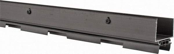 Pemko - Door Bottom Shoe Sweeps & Seal - Vinyl, 1-13/16" High, Dark Bronze Anodized Aluminum Coated - Exact Tool & Supply