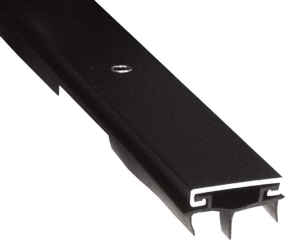 Pemko - Door Bottom Shoe Sweeps & Seal - Vinyl, 11/16" High, Dark Bronze Anodized Aluminum Coated - Exact Tool & Supply