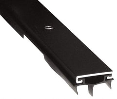 Pemko - Door Bottom Shoe Sweeps & Seal - Vinyl, 11/16" High, Dark Bronze Anodized Aluminum Coated - Exact Tool & Supply