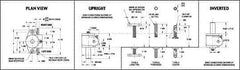 Joyce/Dayton - 1 Ton Capacity, 12" Lift Height, Inverted Mechanical Screw Actuator - Threaded End - Exact Tool & Supply