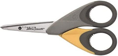 Clauss - 2" LOC, 5" OAL Titanium Standard Scissors - Ambidextrous, Straight Handle, For General Purpose Use - Exact Tool & Supply