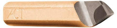 Made in USA - 1/2 x 1/2" Shank, Round Shank Boring Single Point Tool Bit - TRC-8, Grade C5 - Exact Tool & Supply