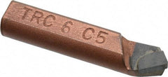 Made in USA - 3/8 x 3/8" Shank, Round Shank Boring Single Point Tool Bit - TRC-6, Grade C5 - Exact Tool & Supply