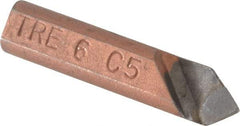 Made in USA - 3/8 x 3/8" Shank, Round Shank Boring Single Point Tool Bit - TRE-6, Grade C5 - Exact Tool & Supply