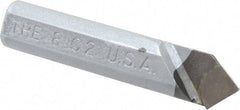 Made in USA - 1/2 x 1/2" Shank, Round Shank Boring Single Point Tool Bit - TRE-8, Grade C2 - Exact Tool & Supply