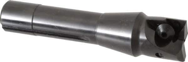 Value Collection - 1-1/4" Cut Diam, 0.656" Max Depth of Cut, 5-37/64" OAL, Indexable Square Shoulder End Mill - TPC 32..., TPG 32., TPU 32. Inserts, R8 - Exact Tool & Supply