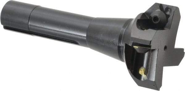 Value Collection - 2-1/2" Cut Diam, 0.656" Max Depth of Cut, 5-37/64" OAL, Indexable Square Shoulder End Mill - TPC 32..., TPG 32., TPU 32. Inserts, R8 - Exact Tool & Supply