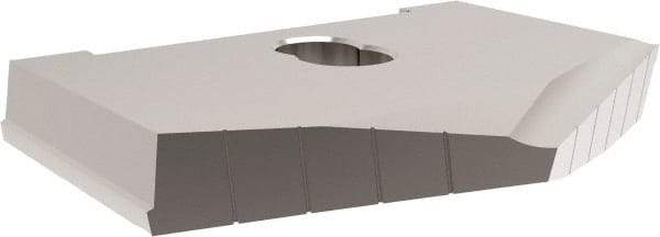 Allied Machine and Engineering - 7" Diam x 11/16" Thick, Seat Code H, 130° Included Angle Spade Drill Insert - Uncoated Powdered Metal, Powdered Metal, Series H - Exact Tool & Supply
