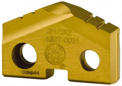 Allied Machine and Engineering - 4-1/16" Diam x 7/16" Thick, Seat Code 8, 144° Included Angle Spade Drill Insert - TiN Coated, High Speed Steel, Series GEN2 T-A - Exact Tool & Supply