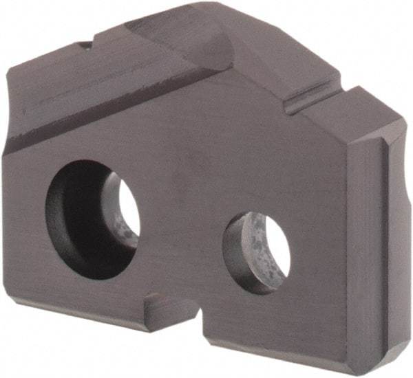 Allied Machine and Engineering - 19/32" Diam x 1/8" Thick, Seat Code 0, 132° Included Angle Spade Drill Insert - TiAlN Coated, Carbide, Grade P40, Series T-A - Exact Tool & Supply