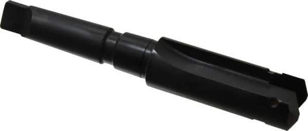 Allied Machine and Engineering - Series B, 1-1/4 to 1-3/4" Diam, 3MT Taper Shank, Straight Flute Spade Drill - 3-1/2" Max Depth, 4-9/32" Body Length, 7-3/8" OAL, Short Length - Exact Tool & Supply