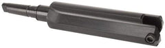 Allied Machine and Engineering - Series H, 4 to 8-1/2" Diam, 5MT Taper Shank, Straight Flute Spade Drill - 15" Max Depth, 19-1/8" Body Length, 23-7/16" OAL, Standard Length, Through Coolant - Exact Tool & Supply