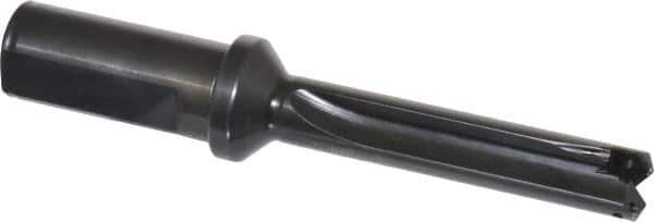 Allied Machine and Engineering - Series 1, 45/64 to 15/16" Diam, 1" Diam Straight Shank with Flange, Straight Flute Spade Drill - 2-5/8" Max Depth, 4-23/64" Body Length, 6-1/2" OAL, Short Length, Through Coolant - Exact Tool & Supply