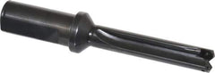 Allied Machine and Engineering - Series 1, 45/64 to 15/16" Diam, 1" Diam Straight Shank with Flange, Straight Flute Spade Drill - 2-5/8" Max Depth, 4-23/64" Body Length, 6-1/2" OAL, Short Length, Through Coolant - Exact Tool & Supply