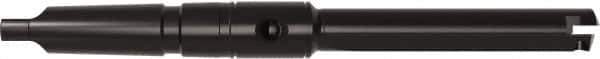 Allied Machine and Engineering - Series E, 2-1/2 to 3-3/8" Diam, 5MT Taper Shank, Straight Flute Spade Drill - 20" Max Depth, 23-5/8" Body Length, 28-7/16" OAL, Long Length, Through Coolant - Exact Tool & Supply