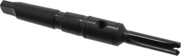 Allied Machine and Engineering - Series Z, 7/16 to 1/2" Diam, 2MT Taper Shank, Straight Flute Spade Drill - 1-1/4" Max Depth, 3-15/32" Body Length, 6-5/16" OAL, Short Length, Through Coolant - Exact Tool & Supply