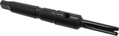Allied Machine and Engineering - Series Z, 7/16 to 1/2" Diam, 2MT Taper Shank, Straight Flute Spade Drill - 1-1/4" Max Depth, 3-15/32" Body Length, 6-5/16" OAL, Short Length, Through Coolant - Exact Tool & Supply
