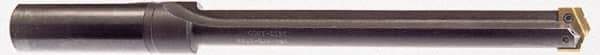 Allied Machine and Engineering - Series 4, 1-29/32 to 2-9/16" Diam, 1-3/4" Diam Straight Shank, Straight Flute Spade Drill - 9-1/8" Max Depth, 10-11/16" Body Length, 14-1/2" OAL, Standard Length, Through Coolant - Exact Tool & Supply
