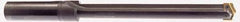 Allied Machine and Engineering - Series 4, 1-29/32 to 2-9/16" Diam, 1-3/4" Diam Straight Shank, Straight Flute Spade Drill - 9-1/8" Max Depth, 10-11/16" Body Length, 14-1/2" OAL, Standard Length, Through Coolant - Exact Tool & Supply