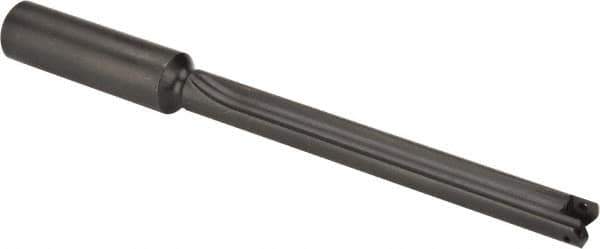 Allied Machine and Engineering - Series 0, 33/64 to 11/16" Diam, 3/4" Diam Straight Shank, Straight Flute Spade Drill - 4-1/2" Max Depth, 5-27/64" Body Length, 7-11/16" OAL, Extended Length, Through Coolant - Exact Tool & Supply