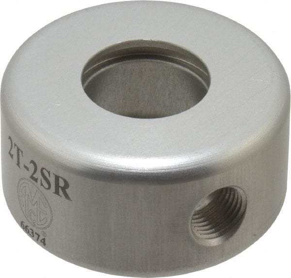 Allied Machine and Engineering - 1/8 NPT, 3/4" ID x 1-3/4" OD, Rotary Coolant Adapter for Indexable Tools - 7/8" Thick, 5/16 NC" Drive Rod Thread, Series T-A - Exact Tool & Supply