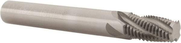 Scientific Cutting Tools - 1/4-18, 3/8-18 NPT, 0.382" Cutting Diam, 4 Flute, Solid Carbide Helical Flute Thread Mill - Internal/External Thread, 0.8" LOC, 3-1/2" OAL, 7/16" Shank Diam - Exact Tool & Supply