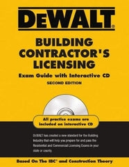 DeWALT - Building Contractors Licensing Exam Guide with CD-ROM Publication with CD-ROM, 2nd Edition - by American Contracotrs Exam Services, Pal Publications, 2008 - Exact Tool & Supply