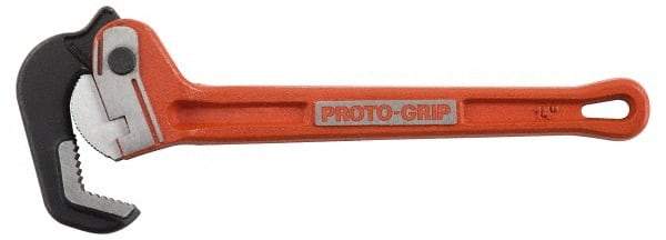 Proto - 10" Cast Iron & Steel Straight Pipe Wrench - 2" Pipe Capacity - Exact Tool & Supply
