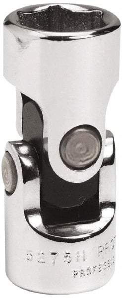 Proto - 3/8" Drive, Standard Hand Socket - 6 Points, 1-3/4" OAL, Alloy Steel, Chrome Finish - Exact Tool & Supply