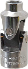 Proto - 3/8" Drive, Standard Hand Socket - 6 Points, 1-3/4" OAL, Alloy Steel, Chrome Finish - Exact Tool & Supply