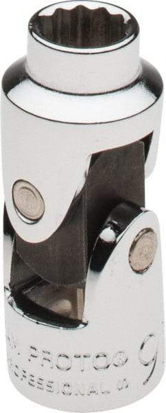 Proto - 3/8" Drive, Standard Hand Socket - 12 Points, 1-3/4" OAL, Alloy Steel, Chrome Finish - Exact Tool & Supply